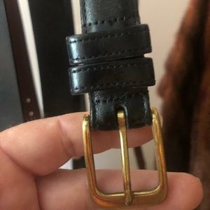 Coach black leather belt